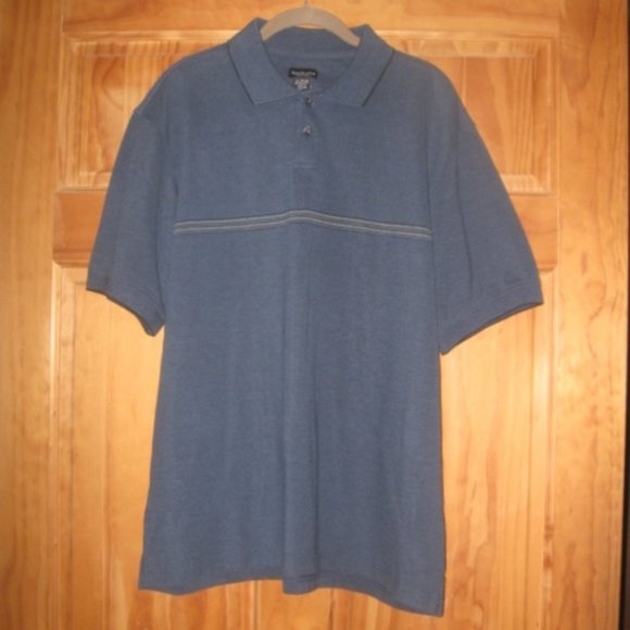 Van Heusen Blue Short Sleeve Polo - Picture 1 of 2